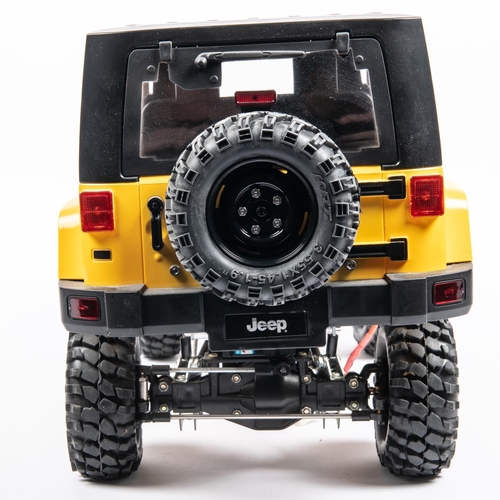 262 - A 1:10 scale radio controlled JEEP. With a scratch built alloy chassis with a TLT drive/axles with o... 