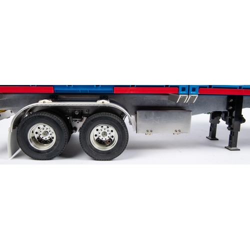 266 - A Tamiya King Hauler radio controlled truck. A tractor unit with lights, sound and vibration unit fi... 