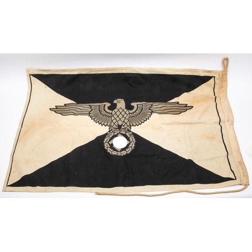 104 - A Third Reich SS printed flag, 35