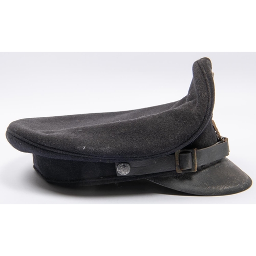 165 - An Allgemeine SS OR's peaked cap, possibly an old film prop replica, GC (splits to lining) £60-80