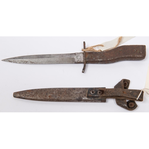 186 - A WWI trench knife bayonet, 6