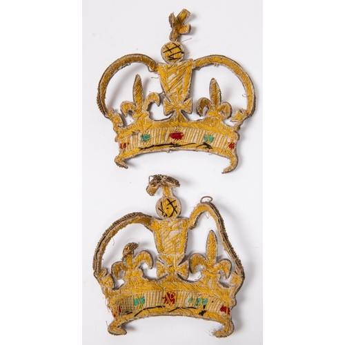 227 - A pair of early 19th century British officer's bullion epaulettes, set up as General Officer but mis... 