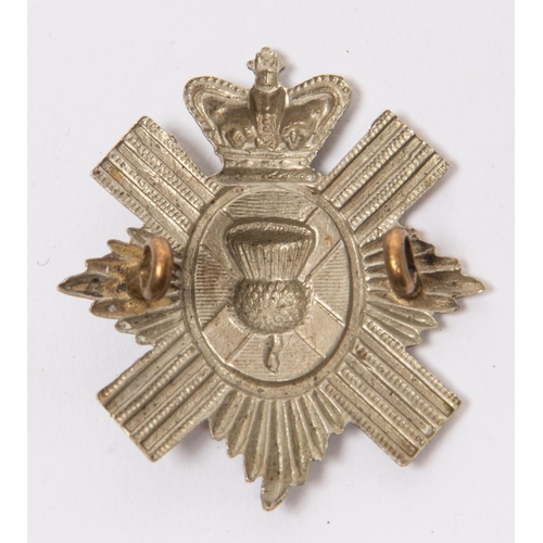 249 - An OR's small white metal shako badge of the Royal Aberdeenshire Highlanders. GC £60-120