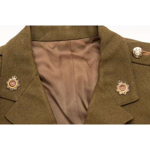 274 - RASC items, comprising Major's SD with trousers, SD cap with enamelled badge, mess dress jacket , wa... 