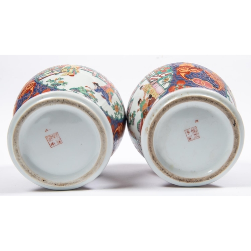 3 - A pair of Chinese ginger jars, 10½