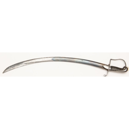 317 - A 1796 pattern Light Cavalry officer's sword, blade 26