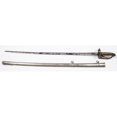 318 - An 1827 pattern infantry officer's sword, blade 32