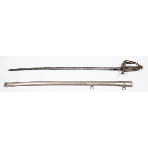 318 - An 1827 pattern infantry officer's sword, blade 32