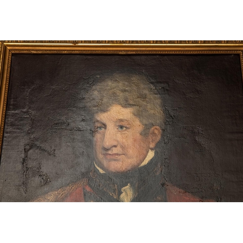 35 - An impressive oil on canvas portrait of an unidentified British late 18th/early 19th century General... 