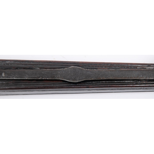 350 - A good early 18th century English stonebow, by  Jonathon Johnson of Wigan, length 27