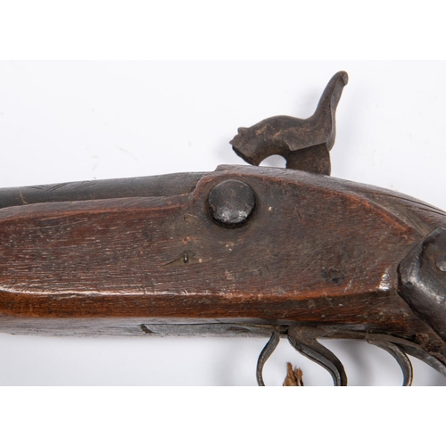 430 - An Indian mid 19th century 26 bore country made percussion holster pistol, 14