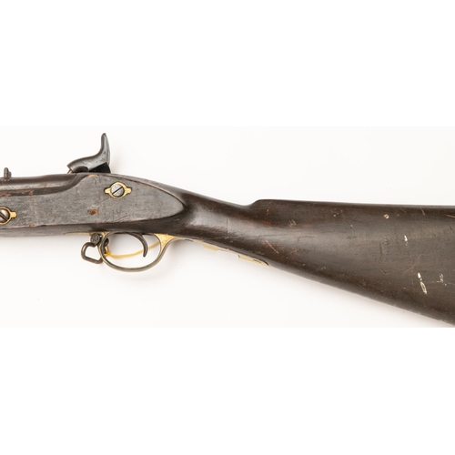 444 - A 14 bore Enfield type 2 band percussion musket, probably for native troops, 48½