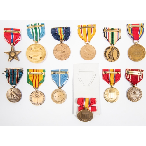 73 - U.S.A.: bronze star medal, Joint Service Commandation medal, Pensylvania National Guard medal,  Asia... 