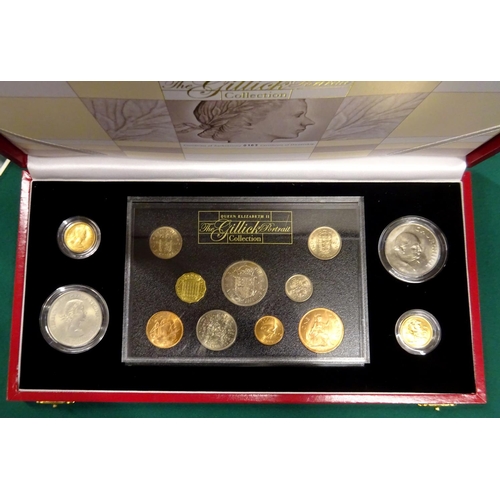 80 - Elizabeth II: The Gillick Portrait Collection set of 13 coins comprising: Sovereigns (2): 1957 and 1... 