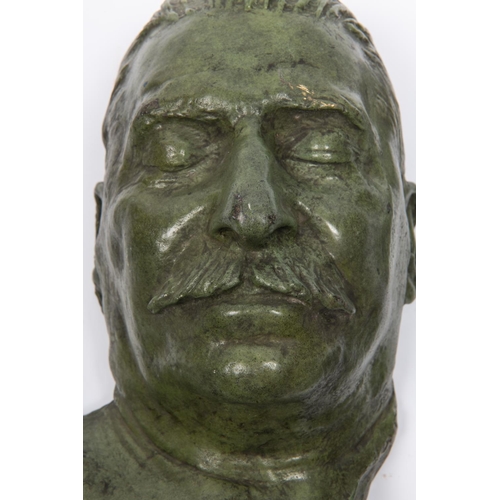 98 - A bronze death mask of Stalin, 13