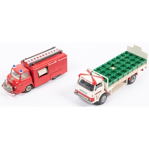 237 - Dinky Atlas, 905, Foden flat truck, 588, Gak Berliet Camion Brasseur, 435, Bedford T.K.tipper, 25JJ ... 