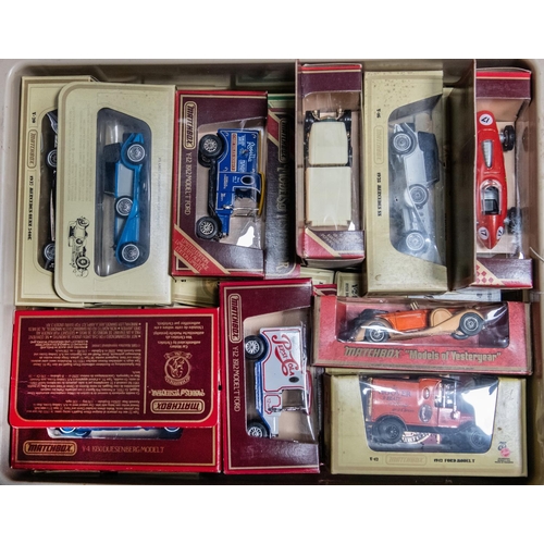 104 - Quantity of Models of yesteryear from various years, To include, Vans, Cars, Busses, Steam driven ve... 