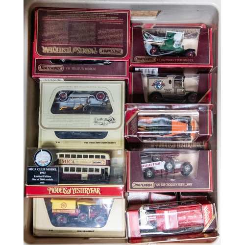 105 - Quantity of Models of Yesteryear from various years, To include, Vans, Cars, Busses, Steam driven ve... 