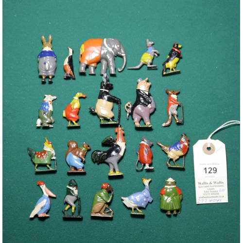 129 - 20 Britains Cococubs. From a set of 32 hollow cast hand-painted lead figures of anthropomorphic crea... 