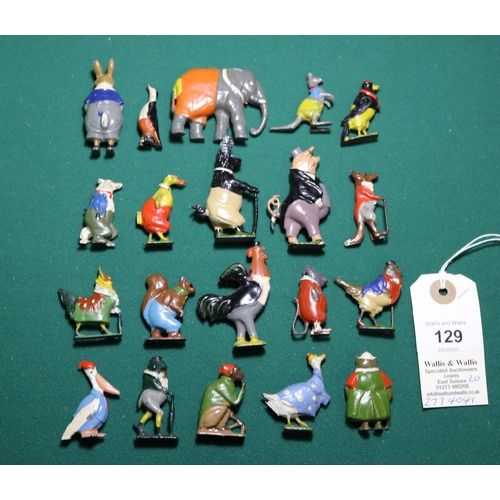 129 - 20 Britains Cococubs. From a set of 32 hollow cast hand-painted lead figures of anthropomorphic crea... 