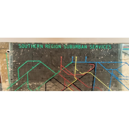 173 - Two rare glass Southern Railway 