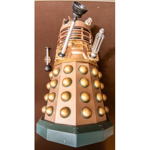 175 - 3 scarce Radio Controlled Doctor Who Daleks. Plastic figures manufactured by Character Options Ltd. ... 