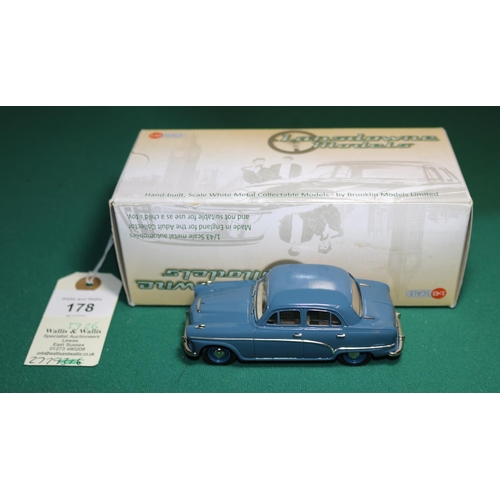 178 - Lansdowne Models LDM.52a 1956 Austin A90 Saloon. In dark blue with beige interior. OOE 276 number pl... 