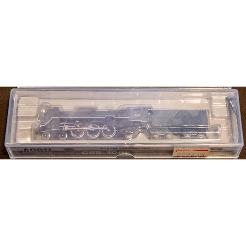 21 - 4 Japanese produced 'N' gauge Locomotives. KATO: A 2-6-0 Steam Locomotive and a 2-8-0 Steam Locomoti... 