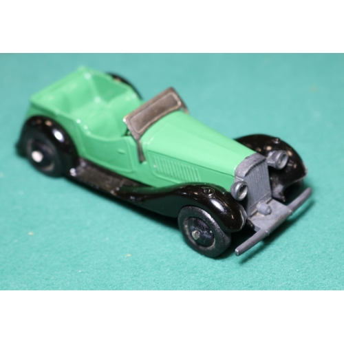 255 - Dinky Toys British Salmson Four-Seater Sports car (36f). An example in green with black moulded chas... 