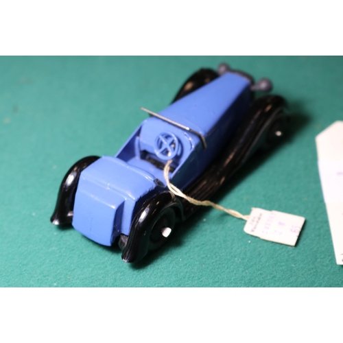 256 - Dinky Toys British Salmson Two-Seater Sports Car (36e). 1947-1950, no hole in drivers seat. Mid blue... 