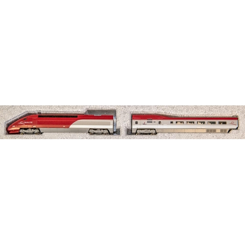 27 - A KATO 'N' gauge Train Pack. (K10910). A TGV Thalys PBKA 10-car set. Comprising 2 power cars and 8 p... 