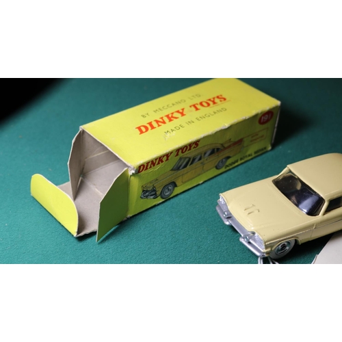 272 - Dinky Toys Dodge Royal Sedan (191). An example in cream with tan rear flash, with spun wheels and wh... 