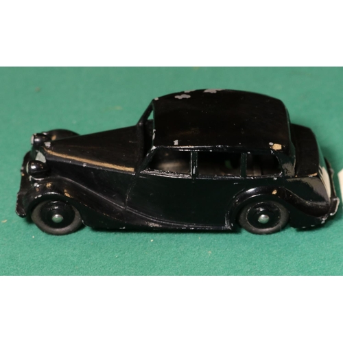 283 - Dinky Toys Triumph 1800 (40b). A rare example in black with black wheels and black rubber tyres. TRI... 