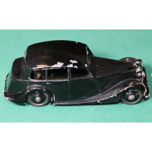 283 - Dinky Toys Triumph 1800 (40b). A rare example in black with black wheels and black rubber tyres. TRI... 