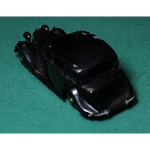 283 - Dinky Toys Triumph 1800 (40b). A rare example in black with black wheels and black rubber tyres. TRI... 