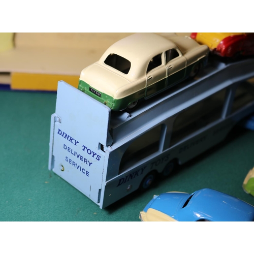 286 - A Scarce Dinky Supertoys Gift Set 990, Pullmore Car Transporter with Four Cars. Comprising Bedford P... 