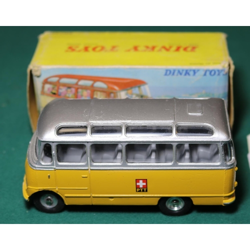 311 - A rare French Dinky Swiss issue Mercedes-Benz 'Petit Autocar' (minibus). An example in Swiss PTT dee... 