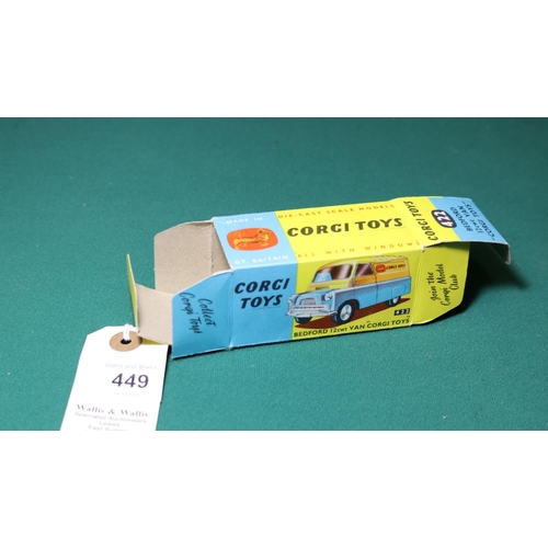 449 - Corgi Toys Bedford 12CWT Van 