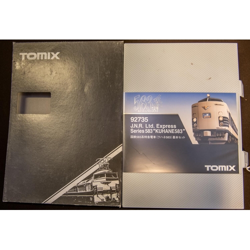 45 - A Tomix 'N' gauge Train Pack. (92735). J.N.R. Ltd. Express Series 583 'Kuhane 583'. Comprising 2 Pow... 