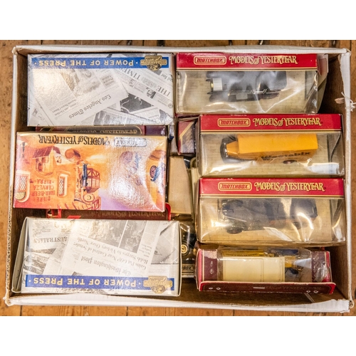 57 - Quantity of Matchbox Models of yeateryear, To include, Cars, Vans, Lorries, Busses, etc. This lot in... 