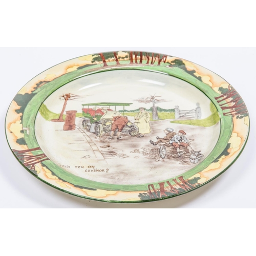 80 - Royal Doulton Motoring series large plate produced between 1903 - 1910. This one says 