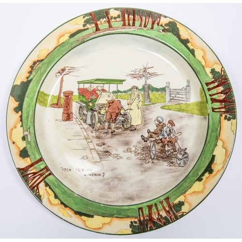 80 - Royal Doulton Motoring series large plate produced between 1903 - 1910. This one says 