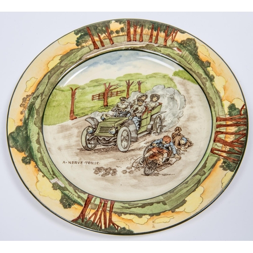 82 - Royal Doulton Motoring series Plate produced between 1903 - 1910. This one says 