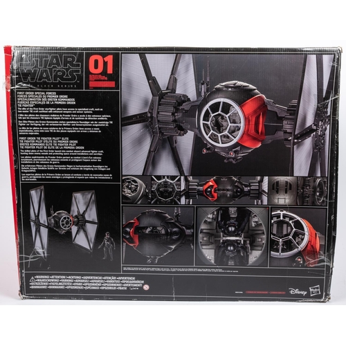 89 - Star Wars The Black series First order special forces Tie Fighter with tie fighter pilot. Toy and fi... 