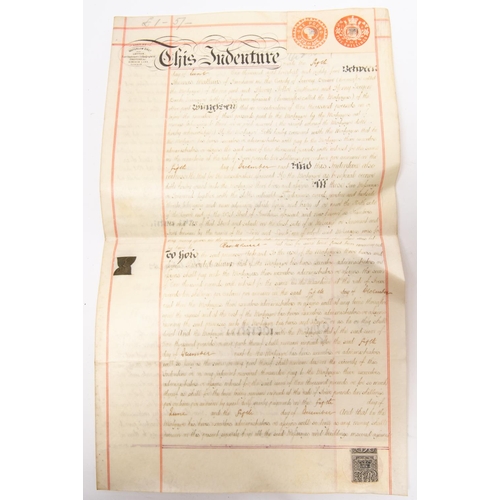 5 - A parchment agreement document dated 27th Dec. 1744, from Legg and his wife to Lacy. A document rega... 