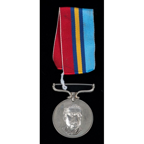 91 - Rhodesian Service Medal issued for anti terrorist work: (PR86889 Rfn M.J. Long) EF with citation det... 
