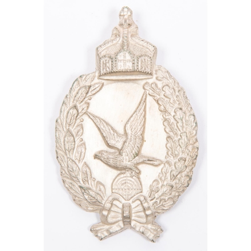 117 - A good copy of a WWI German Aerial Gunner's badge, of die struck construction with frosted silvered ... 