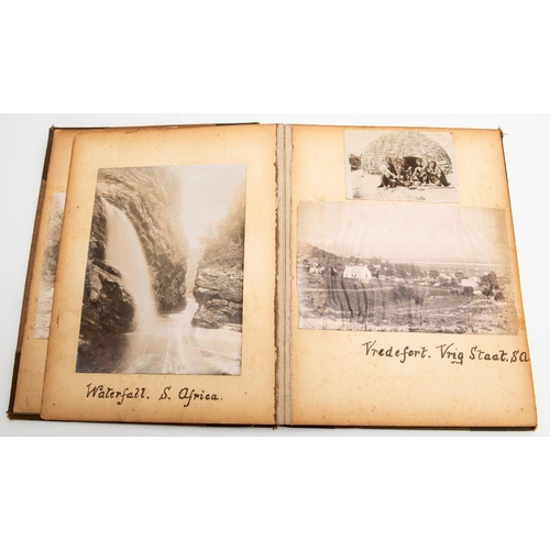 10 - An interesting Boer War period album of South African photographs with views of Boer locations, Heil... 