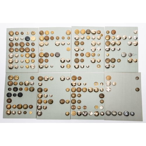 333 - 213 Corps and Department buttons, some Victorian, including Commissariat and Transport Staff, A.S.C.... 