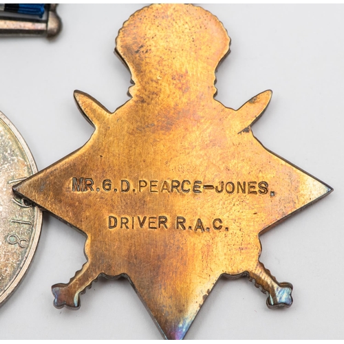62 - An interesting WWI trio to a member of the Royal Automobile Club Volunteer Force 1914 comprising:191... 